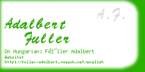 adalbert fuller business card